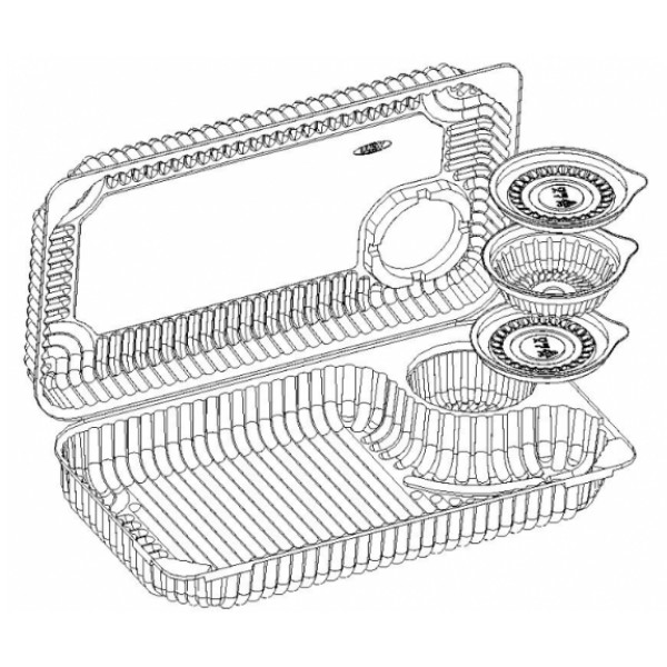 Упаковка для суші IT-372 1130 мл