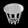 Стакан попкорн 0,7л смугастий (чорно-білий) Арт.STPBL07