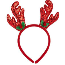 Обідок новорічний "Оленячі ріжкит" 2511(Red) 16,5х14,5 см (2511-SP(Red))