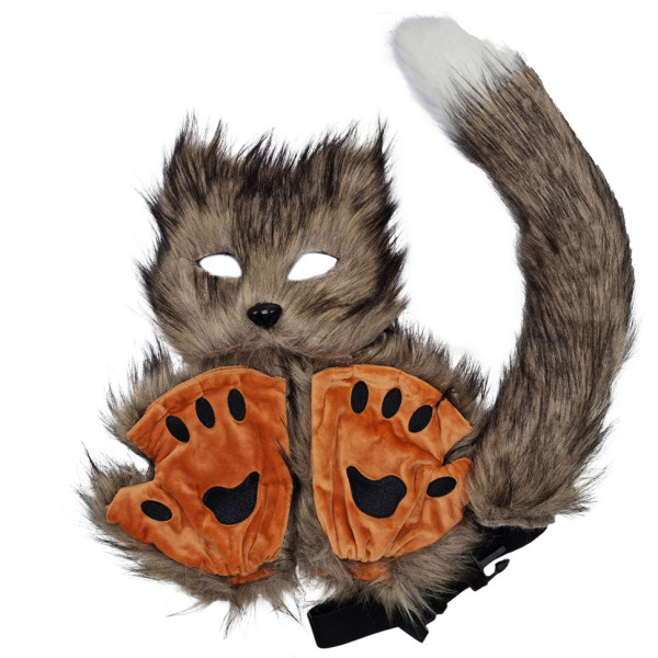 Набір дитячий для квадроберів "Лисиця" NK-105(Brown) маска, лапи, хвіст (NK-105(Brown))