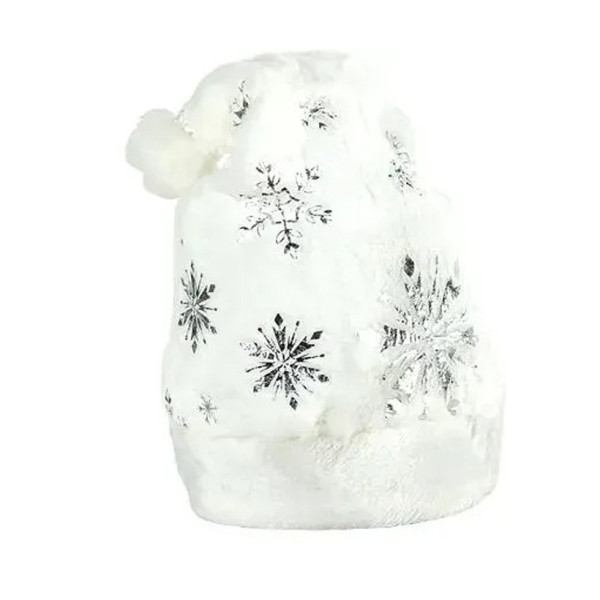 Шапка новорічна "Санта-Клауса" 6241-22(Silver) блискуча (6241-22(Silver))