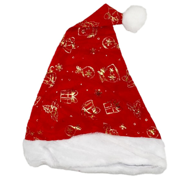 Шапка новогодняя "Санта-Клауса" 6241-6-4 с подарками(6241-6-4)