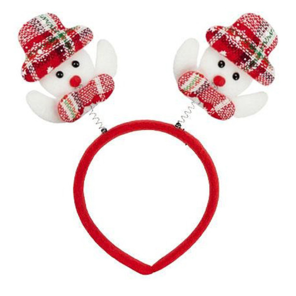 Ободок новогодний "Снеговик" 2505-SP-3 размер 22,5 см(2505-SP-3)