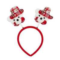 Ободок новогодний "Медведь" 2505-SP-4 размер 22,5 см(2505-SP-4)