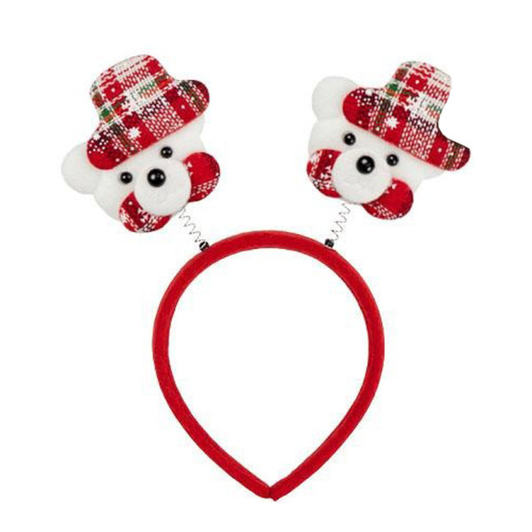 Ободок новогодний "Медведь" 2505-SP-4 размер 22,5 см(2505-SP-4)