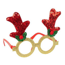Окуляри новорічні "Ялинка" 2524-SP(Red) розмір 13 см (2524-SP(Red))