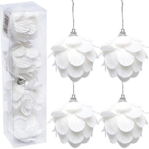 Набор елочных игрушек "Шишки" HL23SF-170, 4 шт(HL23SF-170)