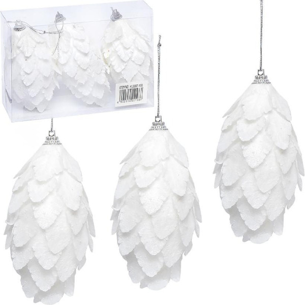 Набор елочных игрушек "Шишки" HL22SF-133, 3 шт(HL22SF-133)