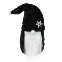 Фигурка Новогодний Гном большой черный 60606 высота 22 см(60606)