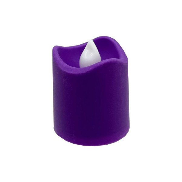 Декоративна свічка LED з полум'ям 12-67C(Violet) 4 см, фіолетовий (12-67C(Violet))