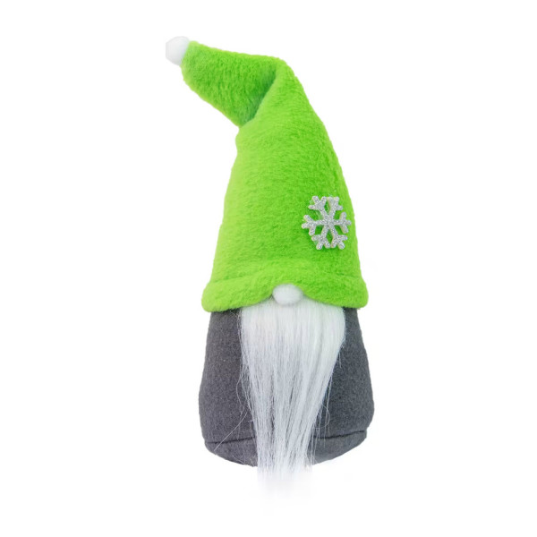 Фігурка Новорічний Гном маленький салатовий 60601 висота 19 см (60601)