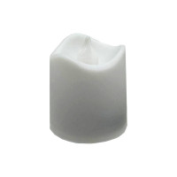 Декоративна свічка LED з полум'ям 12-67C(White) 4 см, білий (12-67C(White))