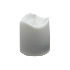 Декоративна свічка LED з полум'ям 12-67C(White) 4 см, білий (12-67C(White))