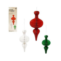 Набір підвісних паперових новорічних прикрас "Ліхтарик" CG-10, 3 шт (CG-10)