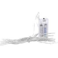 Гирлянда "Ниточка" RJ-06 на 2-х батарейках 30 лампочек 4 метра, мультицвет(RJ-06)