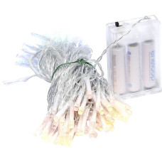 Гірлянда "Ниточка" RJ-07 на 3-х батарейках 50 лампочок 6 метрів, мультиколір  (RJ-07)