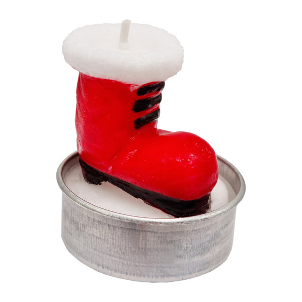 Новорічна свічка "Чобіток" 10-77-4 розмір свічки 3,5х5 см (10-77-4)