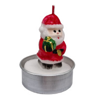 Новорічна свічка "Санта Клаус з подарунком" 10-81-3 розмір свічки 3,5х5 см (10-81-3)