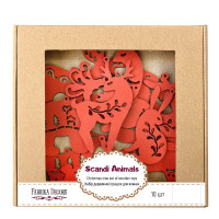 Набор елочных украшений "Сказочные зверушки этно" FDZ-532-4, 10 шт(FDZ-532-4)