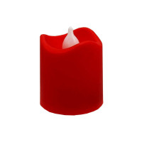 Декоративна свічка LED з полум'ям 12-67C(Red) 4 см, червоний (12-67C(Red))