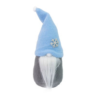 Фігурка Новорічний Гном маленький блакитний 60602 висота 19 см (60602)
