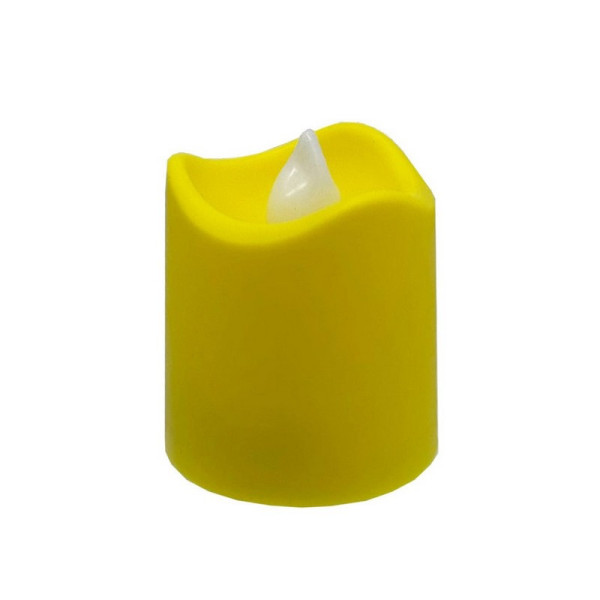 Декоративна свічка LED з полум'ям 12-67C(Yellow) 4 см, жовтий (12-67C(Yellow))