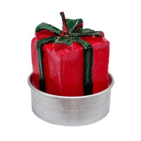 Новогодняя свеча "Подарочек" 10-77-3 размер свечи 3,5х5 см(10-77-3)