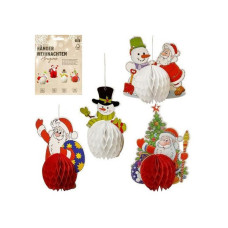 Набір паперових підвісних прикрас "Новорічні історії" CG-4, 4 шт (CG-4)