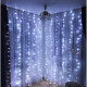 Гирлянда штора "Лучи росы" ZABI-12 W 3*2 м белая с USВ и пультом(ZABI-12 W)