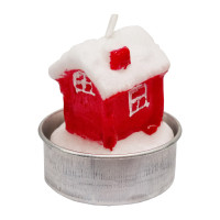 Новорічна свічка "Будиночок" 10-77-2 розмір свічки 3,5х5 см (10-77-2)