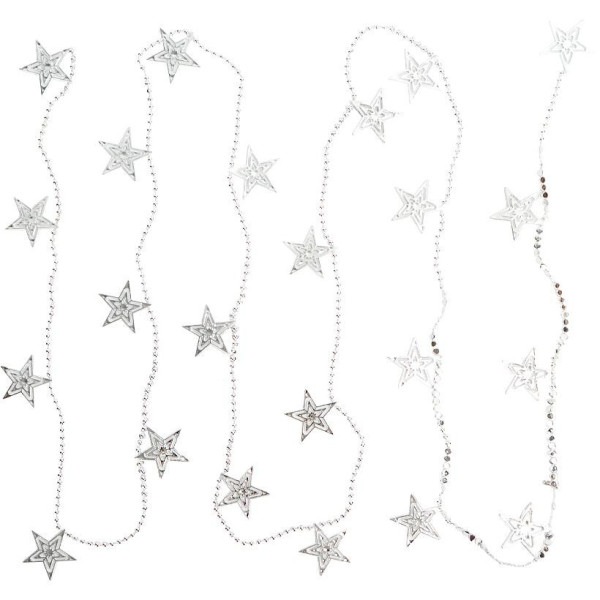 Декоративне намисто на ялинку "Зірочки" XYA-319 розмір 2,7 м (XYA-319)