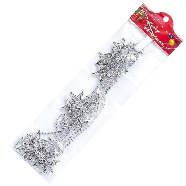 Декоративне намисто на ялинку "Зірочки" XYA-319 розмір 2,7 м (XYA-319)