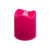 Декоративна свічка LED з полум'ям 12-67C(Pink) 4 см, рожевий (12-67C(Pink))