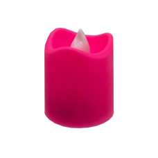 Декоративна свічка LED з полум'ям 12-67C(Pink) 4 см, рожевий (12-67C(Pink))