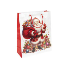 Подарунковий пакет "Новий Рік з Сантою" JA25-156-4 32х44х11 см (JA25-156-4)