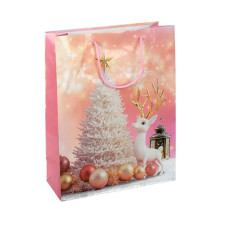 Пакет подарунковий "Новий Рік" 2580-4 розмір 18х21,5х8 см  (2580-4)