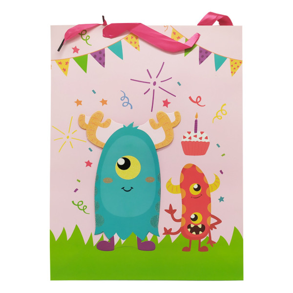 Подарунковий пакет "Монстрики" 2373L, 40 х 30 х 0,1