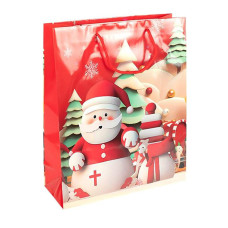Пакет подарунковий "Новий Рік" 2571-2-3 розмір 26х32х10 см   (2571-2-3)