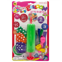 Набір Повітряних кульок MK5480 насос, 14 шт, на аркуші Зелений (MK5480(Green))