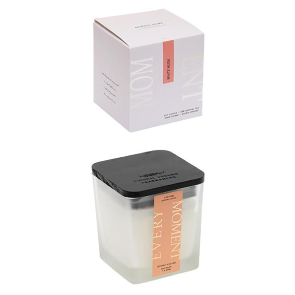 Ароматична свічка "Love home" AXW2027-2(White Musk) у скляному стакані з кришечкою (AXW2027-2(White Musk))