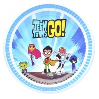 Набор бумажных тарелок "Титаны" 7038-0052, 10 шт(7038-0052)