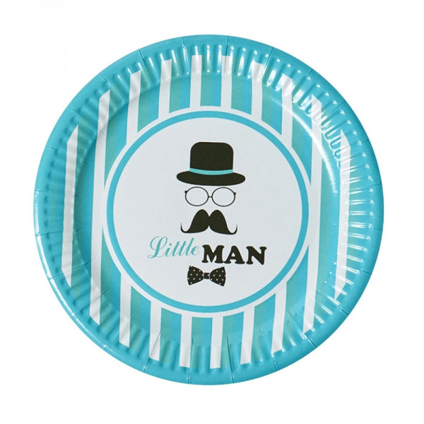 Набір паперових тарілок "Маленька людина" 7038-0008, 10 шт (7038-0008)