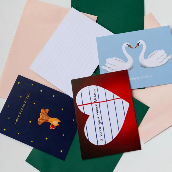 Листівка з конвертом Серце СS-GS-001  (СS-GС-001)