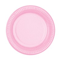 Набір паперових тарілок світло-рожевих 7038-0078, 10 шт.