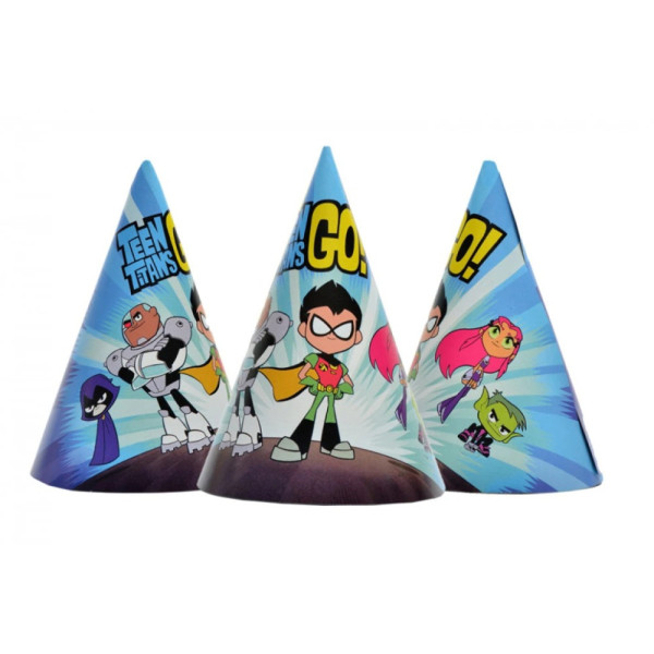 Ковпак святковий "Для хлопчиків Титани №12" 7003-0036, 15см, в упаковці 20 шт (7003-0036)