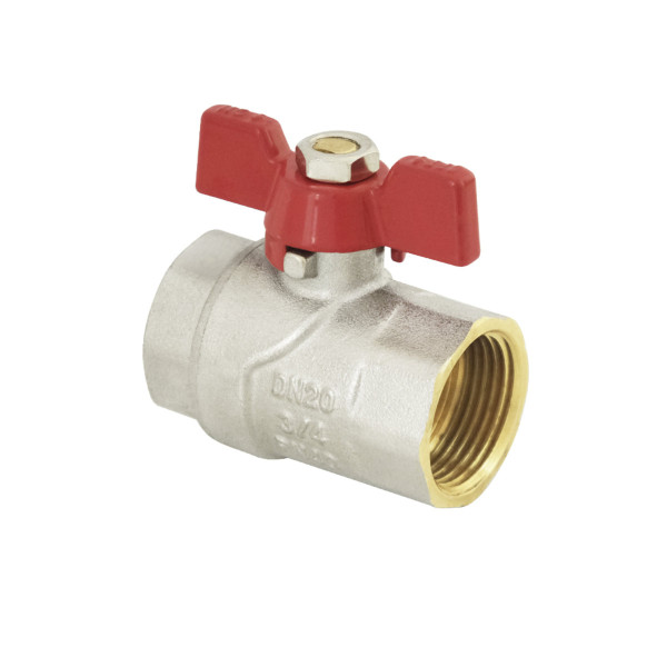 Кран кульовий ВВ, DN20, 3/4 метелик RED RAFTEC Арт.54069