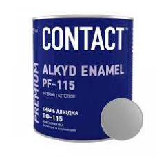 Фарба-алкідна ПФ-115 срібляста 0,25кг Contact Арт.ПФ-058