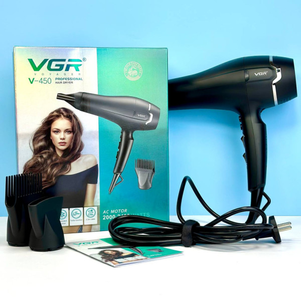 Професійний фен для волосся VGR V-450 потужністю 2000 Вт Арт.43949