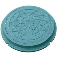 Люк кришка для каналізації зелений Україна Арт.22506