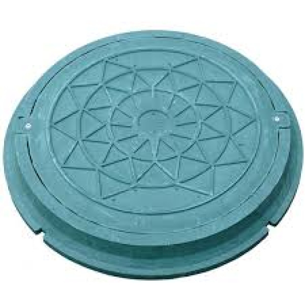 Люк кришка для каналізації зелений Україна Арт.22506